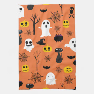 Halloween Symbols background Theedoek