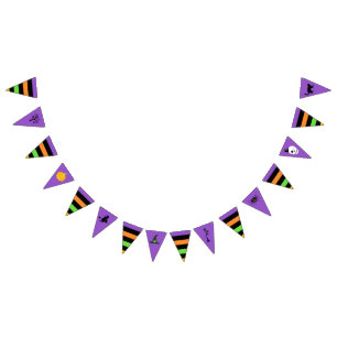 Halloween Symbols Pennant Bunting Flags Vlaggetjes