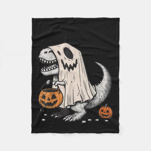 Halloween T-rex Dinosaur Sokysaurus Rex Boys Kids Fleece Deken (Voorkant)
