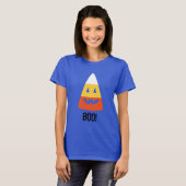 Halloween T Shirt BOO! Candy Corn T Shirt (Voorkant volledig)