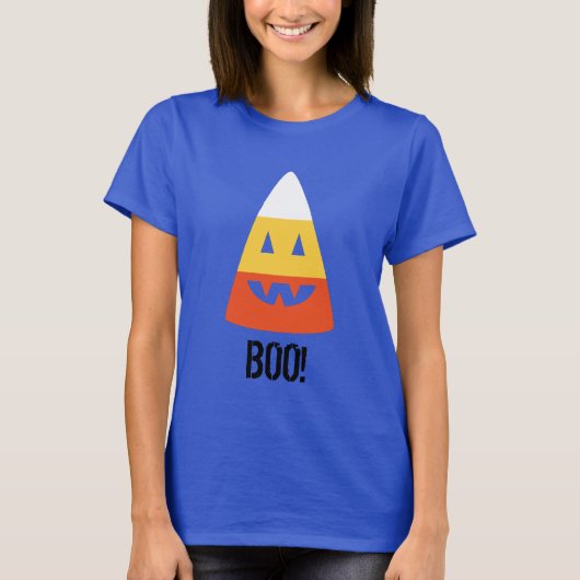 Halloween T-shirt BOO ! Chemise T Candy Corn (Devant)