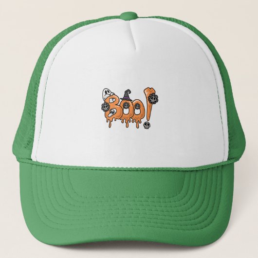Halloween T-shirt Design, Halloween Graphic Design Trucker Pet (Voorkant)