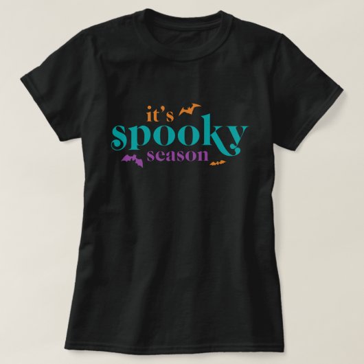 Halloween T-Shirt en Éffrayante saison tendance (Design devant)