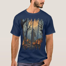 Halloween T-shirt – Grim Reaper-scène