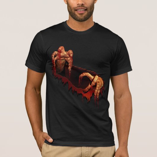 Halloween T-shirt Horror Zombie Undode Tee Shirt (Voorkant)
