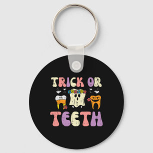 Halloween Tandarts Trick of Tanden Tand Kosten Sleutelhanger