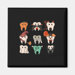 Halloween Tanden Spooky Halloween Tandarts Quote Magneet
