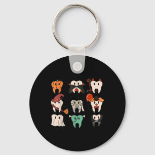 Halloween Tanden Spooky Halloween Tandarts Quote Sleutelhanger
