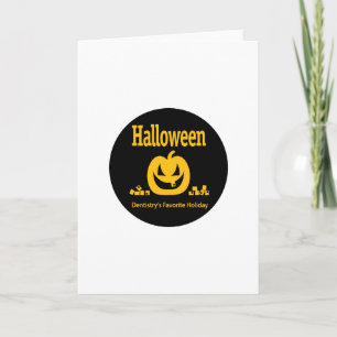 Halloween Tandheelkunde's favoriete vakantie Kaart