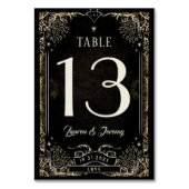 Halloween Tarot Card Matching Table Number Card Kaart (Achterkant)