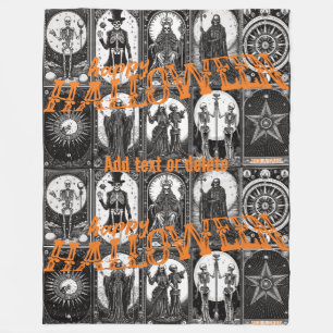 Halloween Tarot Sinaasappel Cosplay Spooktacular P Fleece Deken