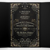 Halloween Tarot Wedding - RSVP MENU Tri-Fold (Binnenkant midden)