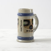 Halloween tasse de bière stein drôle maman effraya (Devant droit)