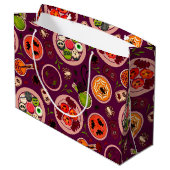 Halloween Tea Party Gift Bag Groot Cadeauzakje (Achterkant Gekanteld)