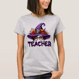Halloween Teacher Witch Pet Tshirt