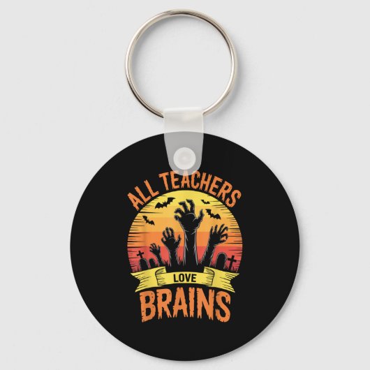 Halloween Teachers Shirts Women Men All Teachers L Sleutelhanger (Voorkant)