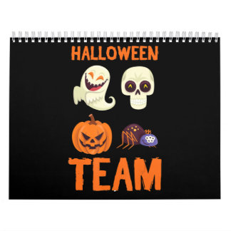 Halloween Team Skeleton Pumpkin Ghost Spider Spook Kalender