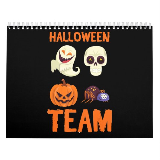 Halloween Team Skeleton Pumpkin Ghost Spider Spook Kalender (Hoes)