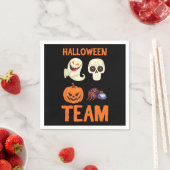 Halloween Team Skeleton Pumpkin Ghost Spider Spook Servet (Insitu)