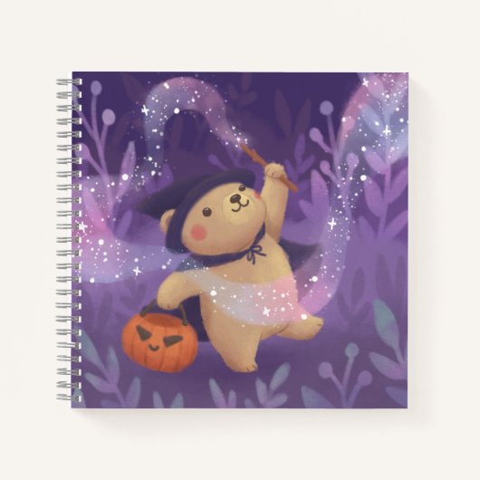 Halloween: Teddy de heks Notitieboek (Voorkant)