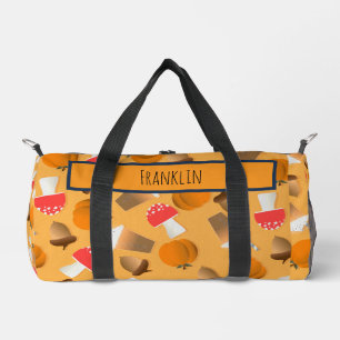 Halloween tekening in aangepaste naam plunjezak