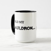Halloween Tenez Ma Mug Cauldron, 15 oz (Devant gauche)