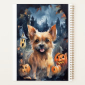 Halloween Terrier Australien Avec Peur Citrouille (Dos)