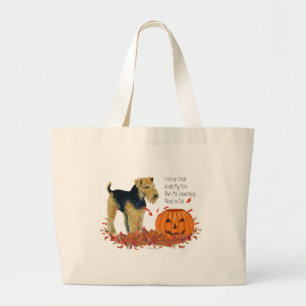 Halloween Terrier Grote Tote Bag