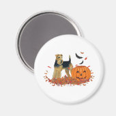 Halloween Terrier Magneet (Voorkant / Achterkant)