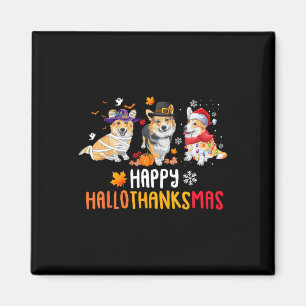 Halloween Thanksgiving Christmas Funny Corgi Dogs Magneet