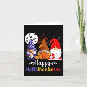 Halloween Thanksgiving Kerstfeest Happy HBedankt Kaart