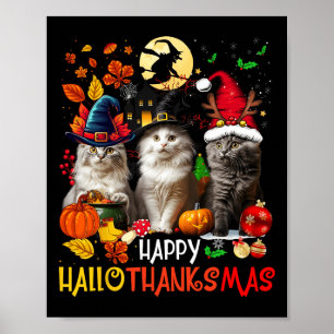 Halloween Thanksgiving Kerstfeest Happy HBedankt Poster