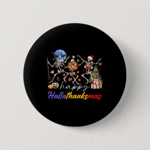 Halloween Thanksgiving Kerstfeest Happy HBedankt Ronde Button 5,7 Cm