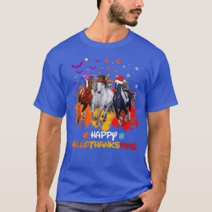 Halloween Thanksgiving Kerstfeest Happy HBedankt T-shirt