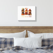 Halloween Thanksgiving KerstHappy Hallo Canvas Afdruk (Insitu (Slaapkamer))