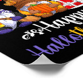 Halloween Thanksgiving KerstHappy Hallo Poster (Hoek)