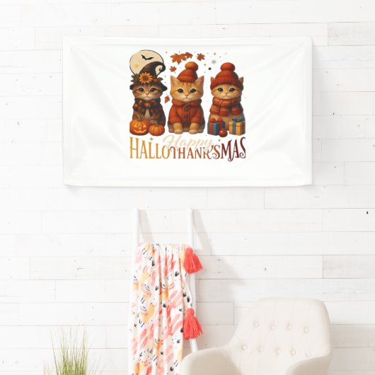 Halloween Thanksgiving KerstHappy Hallo Spandoek (Insitu)
