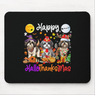 Halloween Thanksgiving Kerstmis Shih Tzu Hond Hal Muismat