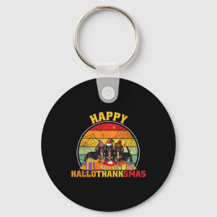 Halloween Thanksgiving Kerstmis Wiener Gelukkig Ha Sleutelhanger