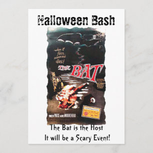 Halloween The Bat Vincent Price Movie Poster Invit Kaart