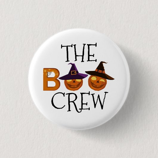Halloween The Boo Crew Illustration Ronde Button 3,2 Cm (Voorkant)
