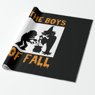 Halloween The Boys Of Fall Birthday Cadeaupapier