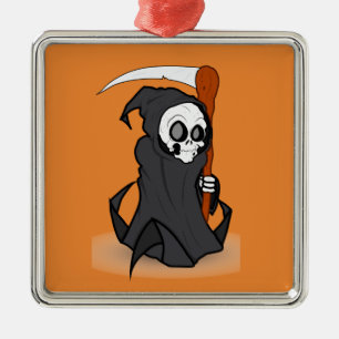 Halloween the Grim Reaper Metalen Ornament