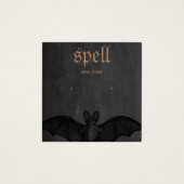 Halloween Thema Bat Stud Oorbel Display Kaart (Voorkant)
