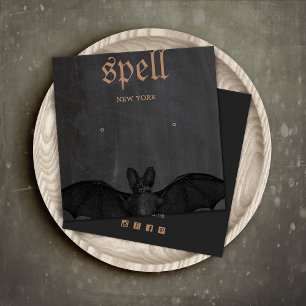 Halloween Thema Bat Stud Oorbel Display Kaart