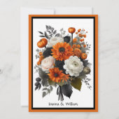 Halloween thema bruiloft met foto Bewaar de datum Save The Date (Achterkant)