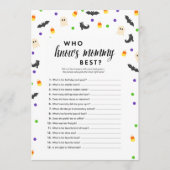 Halloween thema die mama kent beste douche spel programma (Voorkant)