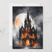 Halloween thema foto bruiloft Bewaar de datum Save The Date (Achterkant)