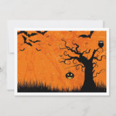 Halloween thema foto bruiloft Save the Date Kaart (Achterkant)