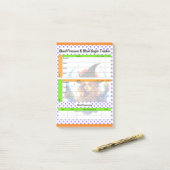 Halloween thema gezondheidslogboek post-it® notes (Op bureau)